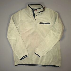 32 Degrees Heat Mens Large 1/4 Snap Collar Fleece Pullover Sweater Quarter